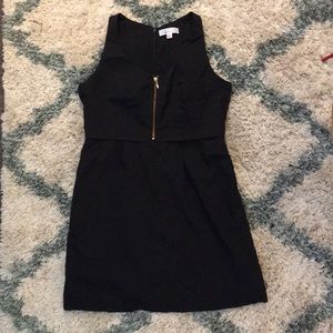 UNIQLO Shipley & Halmos top zip black dress